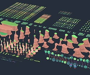 Cartoon forest kit