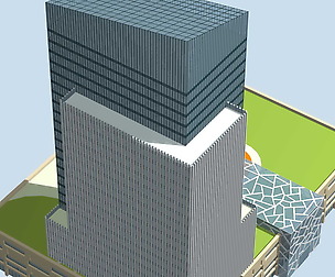 City office building avant-garde hotel  522
