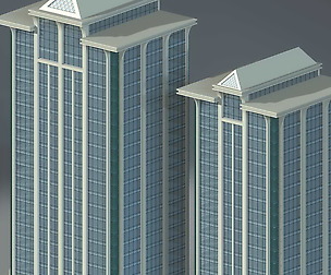 City office building avant-garde hotel  523
