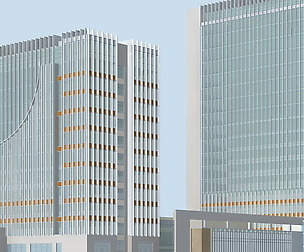 City office building avant-garde hotel  528