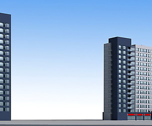 City office building avant-garde hotel  531