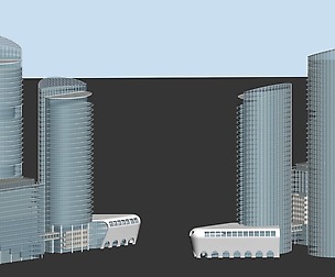 City office building avant-garde hotel  535