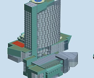 City office building avant-garde hotel  539