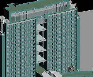 City office building avant-garde hotel  547