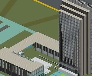 City office building avant-garde hotel  550
