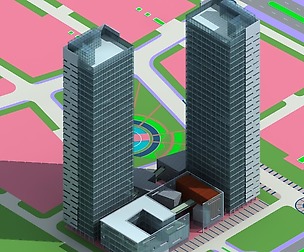 City office building avant-garde hotel  554
