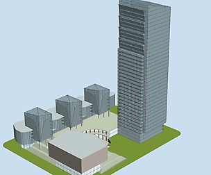 City office building avant-garde hotel  559