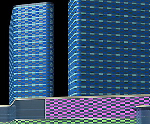 City office building avant-garde hotel  561