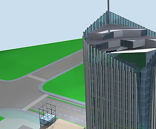 City office building avant-garde hotel  565