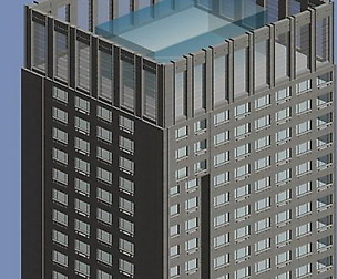City office building avant-garde hotel  566