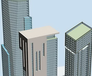City office building avant-garde hotel  571