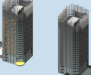 City office building avant-garde hotel  580