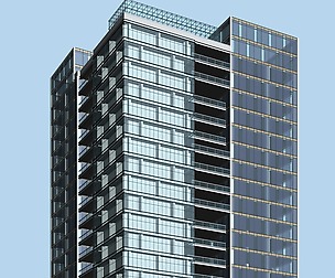 City office building avant-garde hotel  584