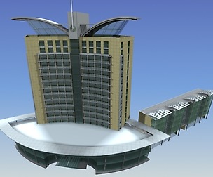 City office building avant-garde hotel  593