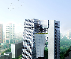 City office building avant-garde hotel  614