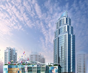 City office building avant-garde hotel  622