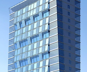 City office building avant-garde hotel  628