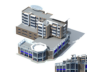 City office building avant-garde hotel  651