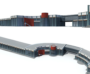 City office building avant-garde hotel  659