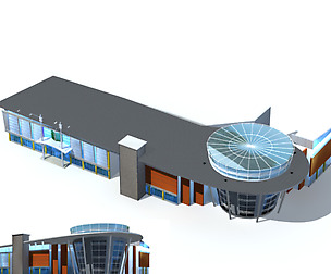 City office building avant-garde hotel  665