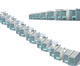 City office building avant-garde hotel  675