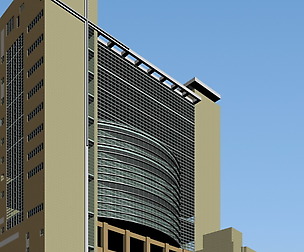 City office building avant-garde hotel  581
