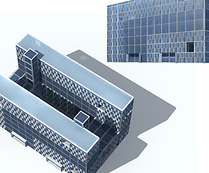City office building avant-garde hotel  161