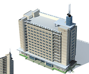 City office building avant-garde hotel  121