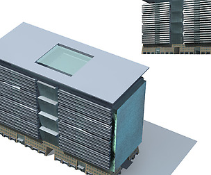 City office building avant-garde hotel  101