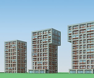 City planning office building fashion design - 116