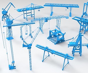 Cranes - 17 pieces