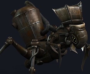 crab metal animal