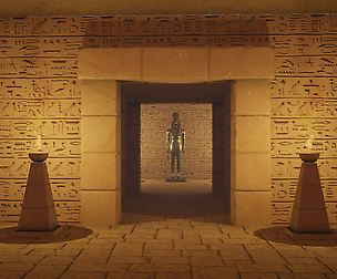 Egyptian Tombs with Pyramid
