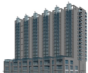 City planning office building fashion design - 121