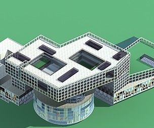City planning office building fashion design - 143