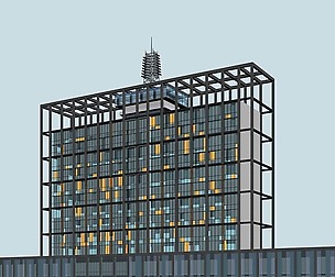City planning office building fashion design - 204