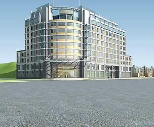 City planning office building fashion design - 210