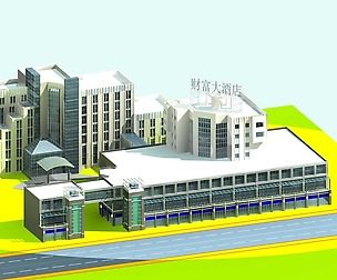 City planning office building fashion design - 215