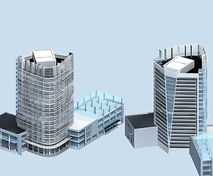 City planning office building fashion design - 229