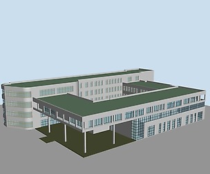 City planning office building fashion design - 249