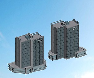 City planning office building fashion design - 255