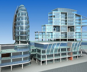 City planning office building fashion design - 257