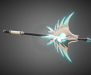 Lowpoly PBR Sci-Fi Mace