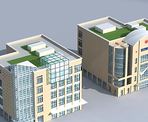 City planning office building fashion design - 294