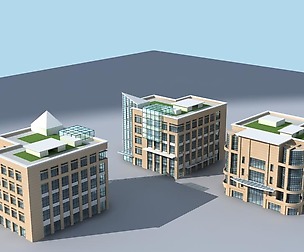 City planning office building fashion design - 299