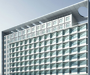 City planning office building fashion design - 300