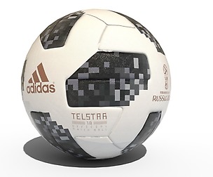 Telstar 2018 World cup Ball Lowpoly