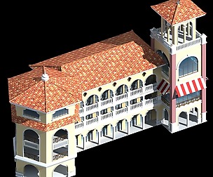 City planning office building fashion design - 348