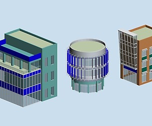 City planning office building fashion design - 374