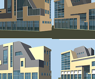 City planning office building fashion design - 397